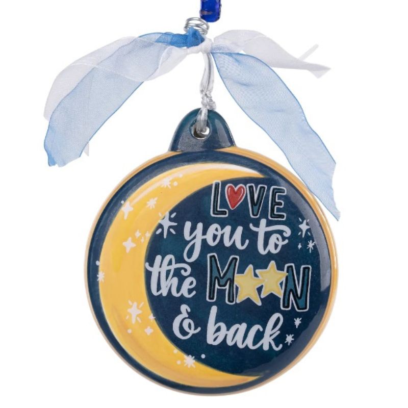 Moon & Back Puff Ornament